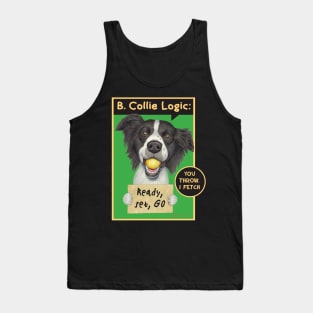 Best Border collie Dog with tennis ball on Border Collie with Tennis Ball tee Tank Top